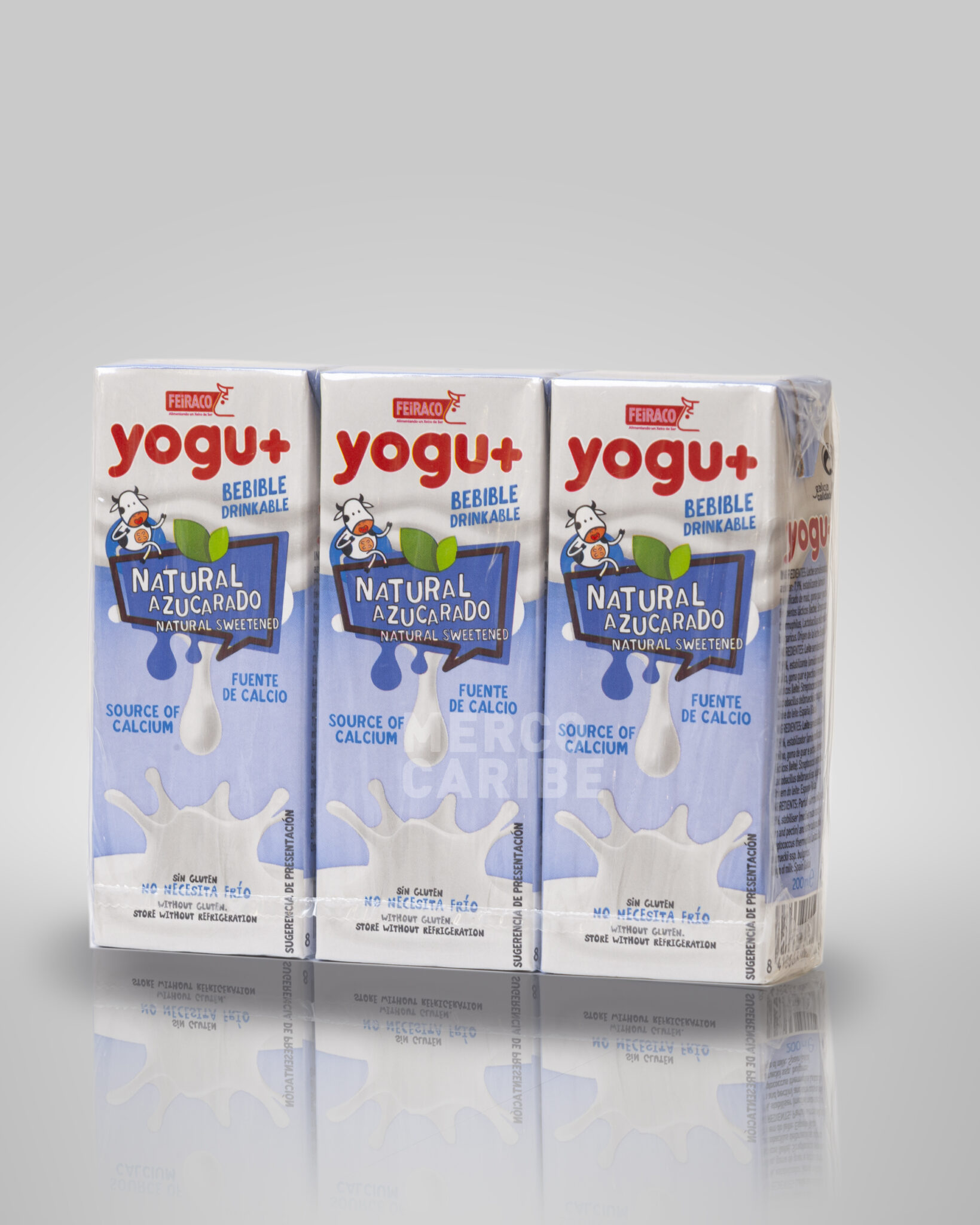 Yogurt Natural Azucarado Feiraco 200ml Pack De 3u