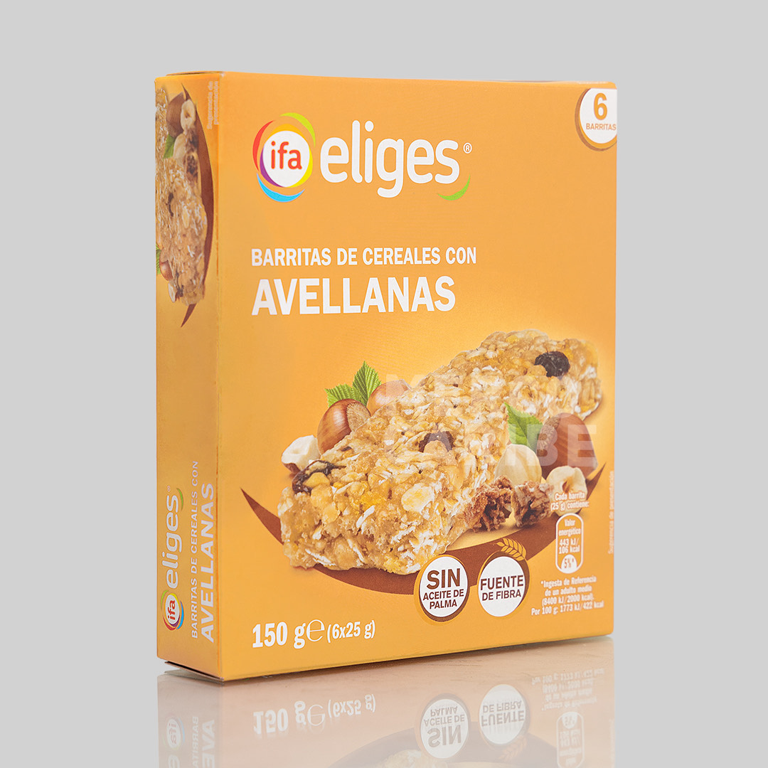 Barritas Cereales Avellanas Ifa Eliges Paquete De 6u X 25g