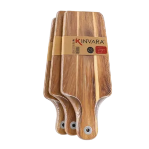 Tabla cortar de madera borde blanco (Kinvara) 45 cm