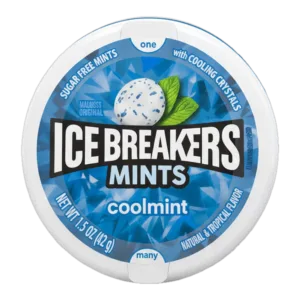 Chicle sin azúcar menta - mints coolmint (Ice Breakers) 1.5 oz 42 g