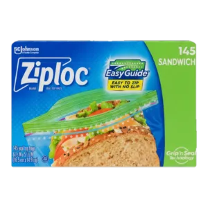 Bolsa plástica con cierre - sándwich - easyguide - 16.5 x 14.9 cm (Ziploc) 145 ud.