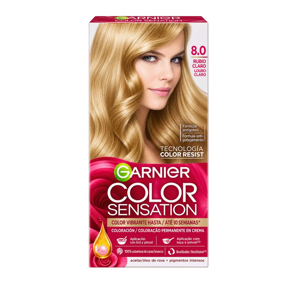 Tinte Color Sensation (Garnier) Rubio Claro Nro.8