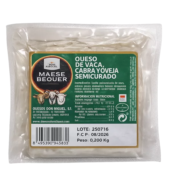 Queso de Mezcla Semicurado Mini (Maese Becquer) de 450 a 510g