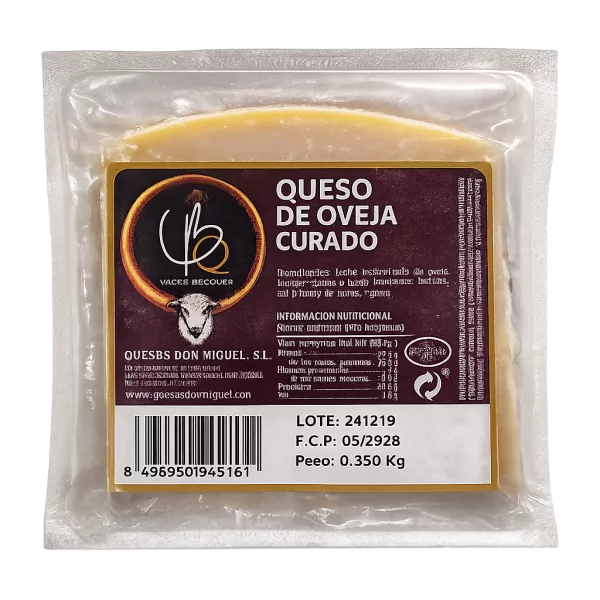Queso de Oveja Curado Cuña (Maese Becquer) de 270 a 330g