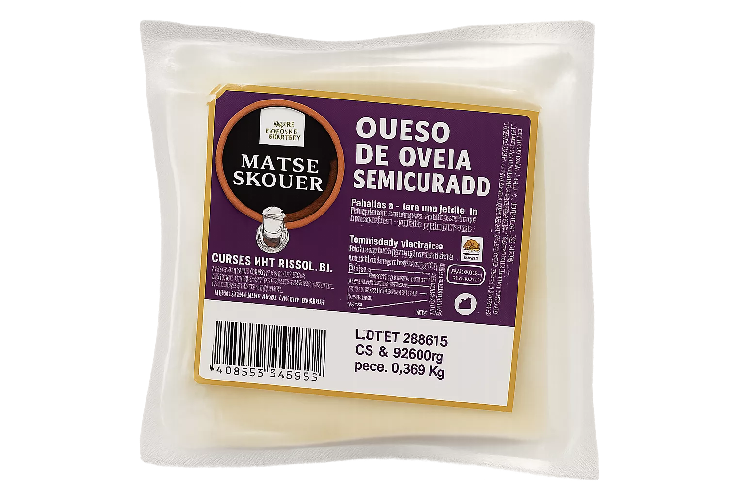 Queso de Oveja Semicurado Cuña (Maese Becquer) 210 a 350g